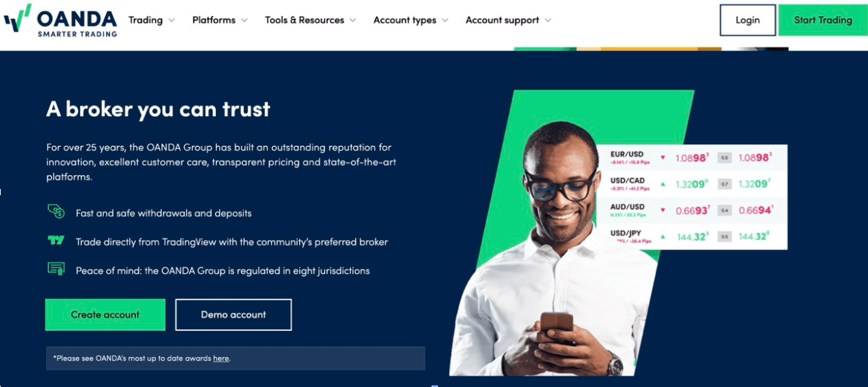 OANDA forex broker