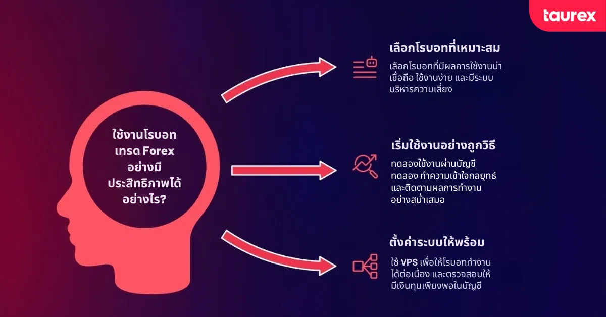 วิธีใช้โรบอตเทรด Forex อย่างมีประสิทธิภาพ