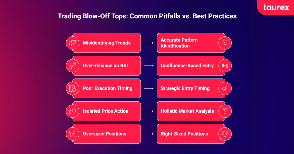 common mistakes with trading blow-off tops